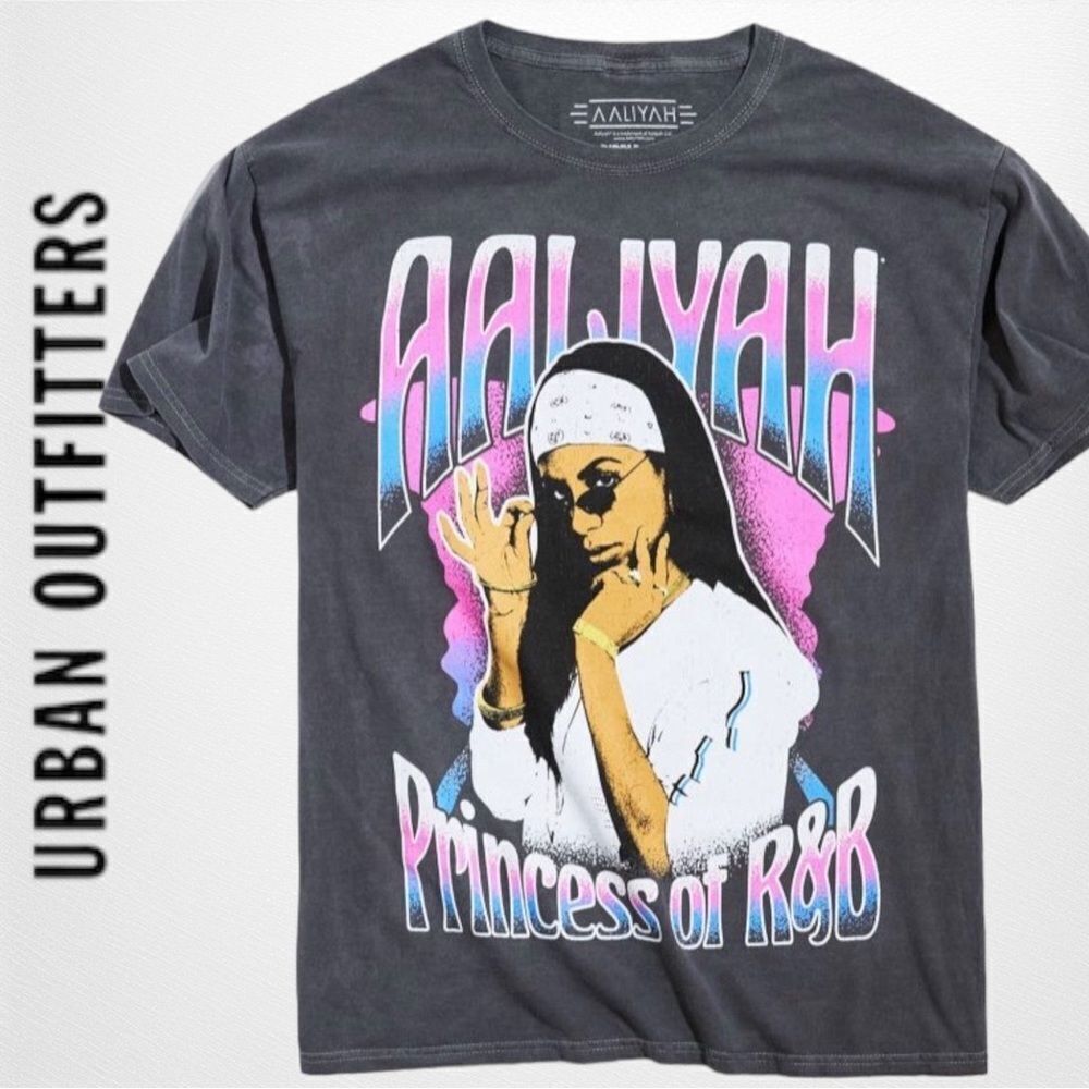NEW Aaliyah UO Urban Outfitters Princess Of R&B Shirt T-Shirt Tee M L